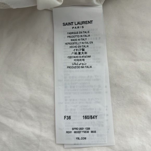 Never worn Saint Laurent FW22 strapless silk-wool cutout dress with boned bodice - Picture 5 of 7